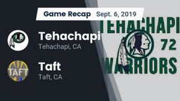 Recap: Tehachapi  vs. Taft  2019