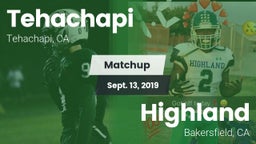 Matchup: Tehachapi vs. Highland  2019