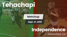 Matchup: Tehachapi vs. Independence  2019