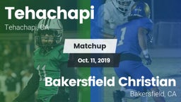 Matchup: Tehachapi vs. Bakersfield Christian  2019