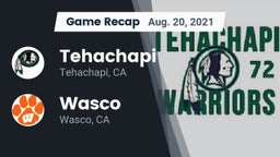 Recap: Tehachapi  vs. Wasco  2021