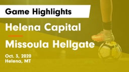 Helena Capital  vs Missoula Hellgate Game Highlights - Oct. 3, 2020