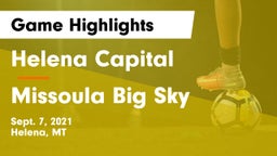 Helena Capital  vs Missoula Big Sky  Game Highlights - Sept. 7, 2021
