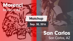 Matchup: Morenci vs. San Carlos  2016