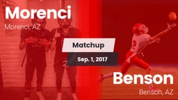 Matchup: Morenci vs. Benson  2017