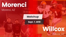 Matchup: Morenci vs. Willcox  2018