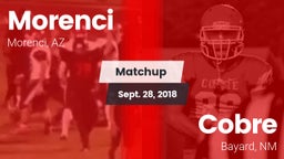 Matchup: Morenci vs. Cobre  2018