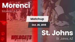 Matchup: Morenci vs. St. Johns  2018