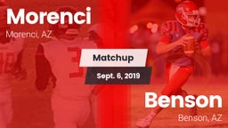 Matchup: Morenci vs. Benson  2019