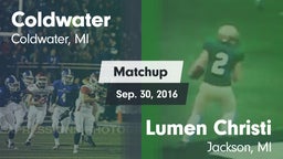 Matchup: Coldwater vs. Lumen Christi  2016