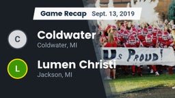 Recap: Coldwater  vs. Lumen Christi  2019