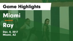 Miami  vs Ray Game Highlights - Dec. 8, 2017