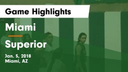 Miami  vs Superior Game Highlights - Jan. 5, 2018