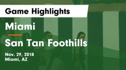 Miami  vs San Tan Foothills Game Highlights - Nov. 29, 2018