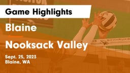 Blaine  vs Nooksack Valley  Game Highlights - Sept. 25, 2023