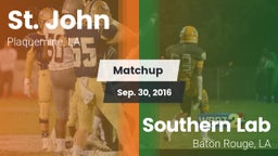 Matchup: St. John vs. Southern Lab  2016