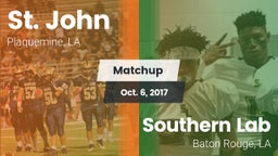 Matchup: St. John vs. Southern Lab  2017