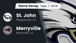 Recap: St. John  vs. Merryville  2018