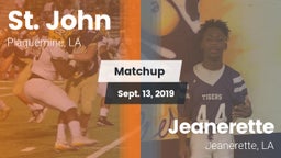 Matchup: St. John vs. Jeanerette  2019