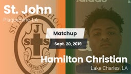 Matchup: St. John vs. Hamilton Christian  2019