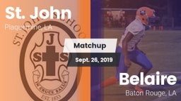 Matchup: St. John vs. Belaire  2019