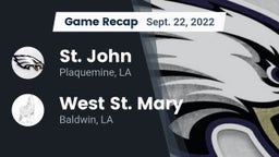 Recap: St. John  vs. West St. Mary  2022