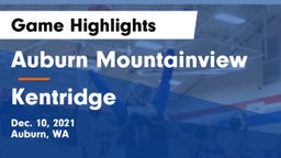 Auburn Mountainview  vs Kentridge  Game Highlights - Dec. 10, 2021