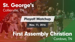 Matchup: St. George's High vs. First Assembly Christian  2016