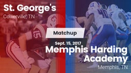 Matchup: St. George's High vs. Memphis Harding Academy 2017