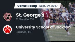Recap: St. George's  vs. University School of Jackson 2017