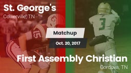 Matchup: St. George's High vs. First Assembly Christian  2017