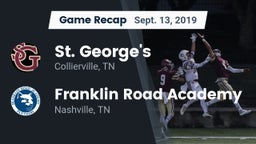 Recap: St. George's  vs. Franklin Road Academy 2019