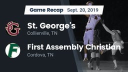 Recap: St. George's  vs. First Assembly Christian  2019