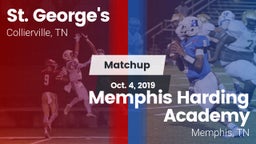 Matchup: St. George's High vs. Memphis Harding Academy 2019