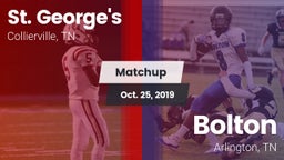 Matchup: St. George's High vs. Bolton  2019