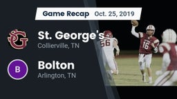 Recap: St. George's  vs. Bolton  2019