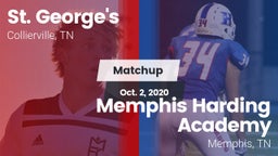 Matchup: St. George's High vs. Memphis Harding Academy 2020