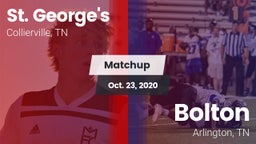 Matchup: St. George's High vs. Bolton  2020