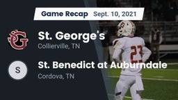 Recap: St. George's  vs. St. Benedict at Auburndale   2021