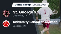 Recap: St. George's  vs. University School of Jackson 2021