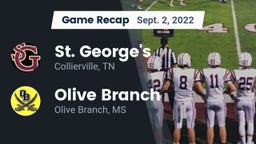 Recap: St. George's  vs. Olive Branch  2022