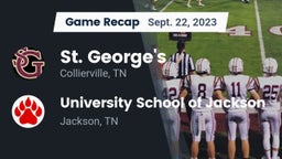 Recap: St. George's  vs. University School of Jackson 2023