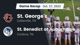Recap: St. George's  vs. St. Benedict at Auburndale  2023