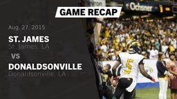 Recap: St. James  vs. Donaldsonville  2015
