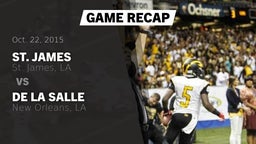 Recap: St. James  vs. De La Salle  2015