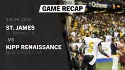 Recap: St. James  vs. KIPP Renaissance  2016