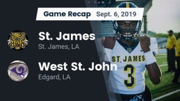 Recap: St. James  vs. West St. John  2019