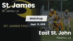 Matchup: St. James vs. East St. John  2019