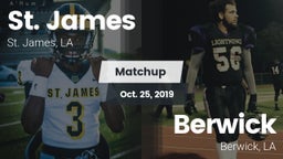 Matchup: St. James vs. Berwick  2019