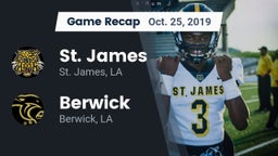 Recap: St. James  vs. Berwick  2019